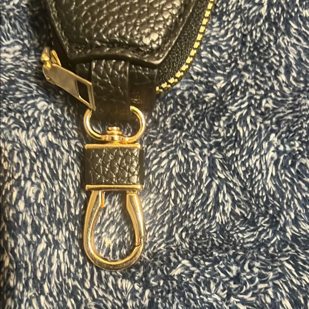 Up cycled Monogram Key Holder with Gold Clip - Picture 3 of 10